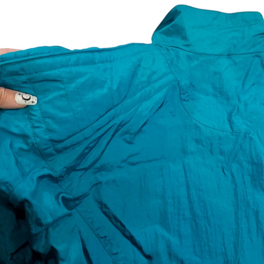 Lavon Petites | Vintage Teal Leisure Jacket | Petite Large - Picture 11 of 13